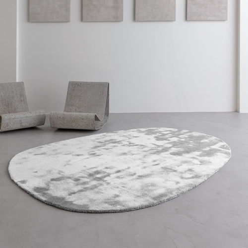 Tappeto contemporaneo - ASTRAL  - Limited edition - a tinta unita / in Tencel® / rettangolare
