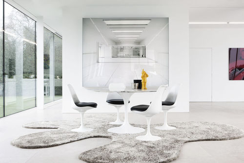 Tappeto contemporaneo - BLISS - Limited edition - a tinta unita / in poliestere / in lana