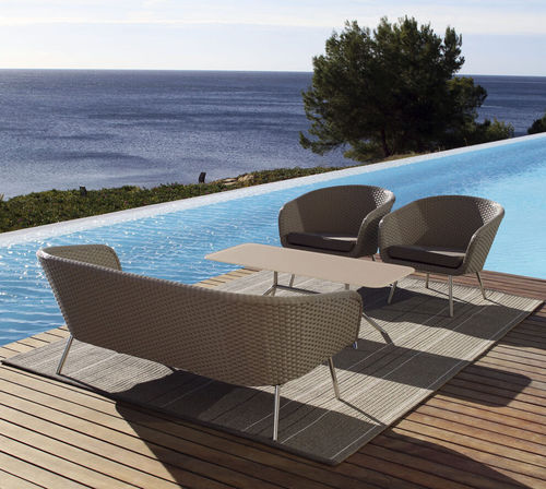 Tappeto contemporaneo - PATIO - Limited edition - a righe / in polipropilene / rettangolare