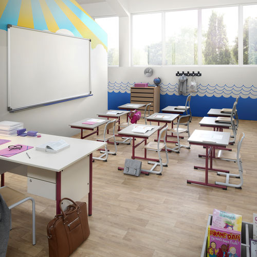 Tavolo da lavoro contemporaneo - MATERNELLE - DPC - in laminato / in faggio / in melaminico