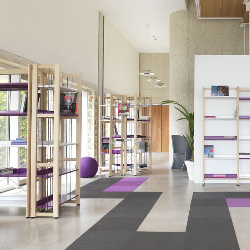 Scaffalatura per mediateca - MAJEO - DPC - per biblioteca / per carichi leggeri / standard