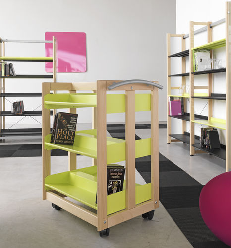 Carrello per libri - MAJEO - DPC - contract / da ufficio / in legno