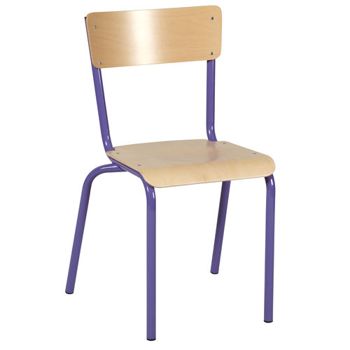 Sedia contemporanea - RAJA - DPC - da interno / in faggio / con supporto in metallo verniciato