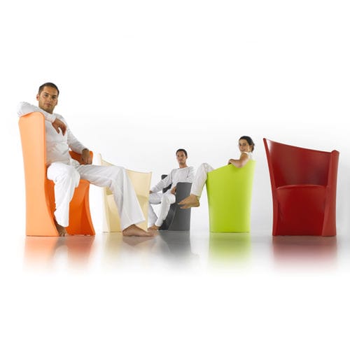 Chauffeuse contemporanea - SKALY SERIES - DPC - in polietilene / per bambini / grigia