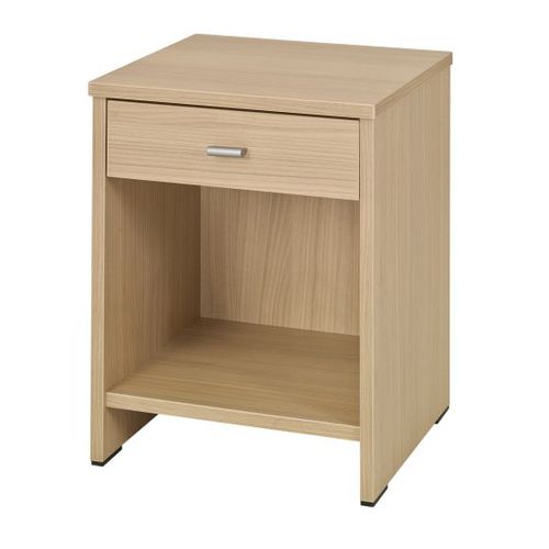 Comodino contemporaneo - KUMYOS SERIES - DPC - in melaminico / con supporto in legno / rettangolare