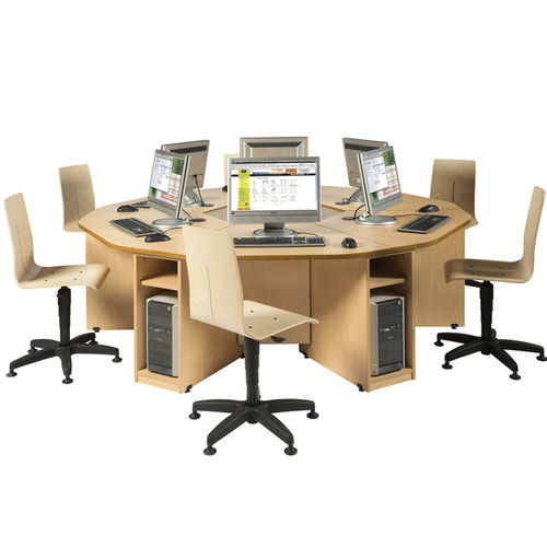 Scrivania per open space - BAHIA - DPC - contemporanea / impiallacciata in legno / in laminato