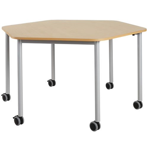 Tavolo contemporaneo - ORGA - DPC - in laminato / in melaminico / con supporto in acciaio