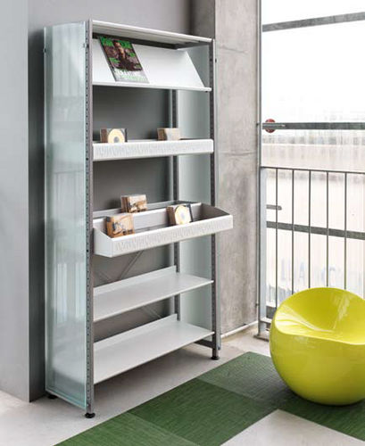Scaffalatura per mediateca - KORYTEM - DPC - standard / in metallo