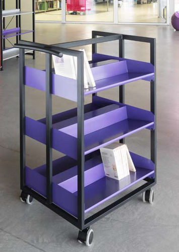 Scaffale a rotelle - KORYTEM - DPC - contemporaneo / in metallo / per biblioteca