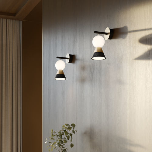 Applique contemporanea - BŌZU A1 - Masiero - da interno / in metallo / in vetro