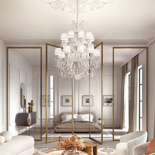 Lampadario contemporaneo - DIAMOND S 16/95/120 - Masiero - in cristallo / in vetro soffiato / in metallo
