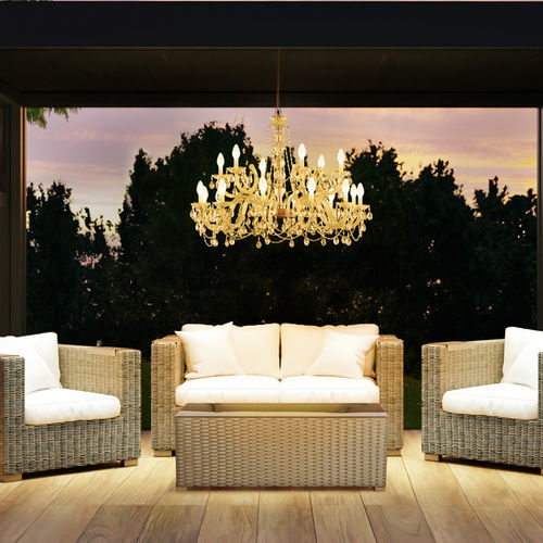 Lampadario contemporaneo - DRYLIGHT S18 - Masiero - in PMMA / in cristallo / contract