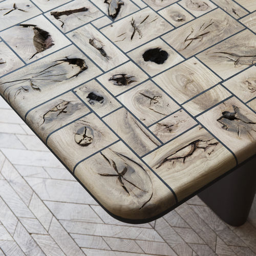 Pannello da costruzione in polistirene - WOOD EYES SURFACE - Oscar Ono | Wood Manufacture - in legno / in MDF / per muro