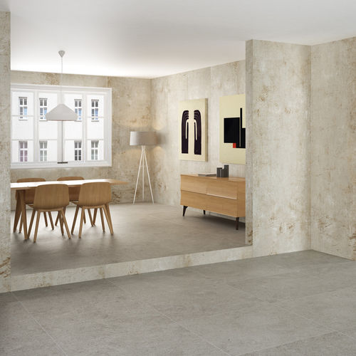 Piastrella in gres porcellanato - TECHLAM® STEEL  - Levantina - levigata / da interno / da esterno