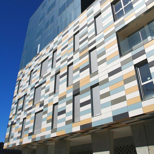 Rivestimento di facciata per facciata ventilata - COPING - FAVETON - in fogli / in ceramica / verticale