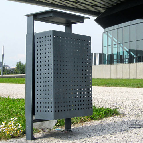Portarifiuti pubblico - LINEACESTINO - Euroform K. Winkler GmbH - da parete / da appoggio / in lamiera forata