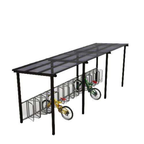 Pensilina per biciclette in acciaio - LIGHT - Euroform K. Winkler GmbH - per spazi pubblici / per zone urbane