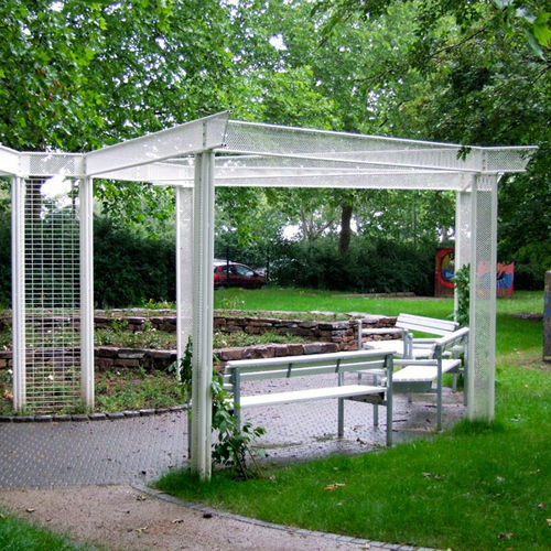 Pergola autoportante - VIA VERDE A - Euroform K. Winkler GmbH - in metallo / per spazi pubblici
