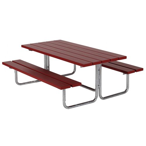 Set tavolo e panca contemporaneo - VENUS MINI  - Euroform K. Winkler GmbH - in legno di latifoglie / in acciaio galvanizzato / da esterno