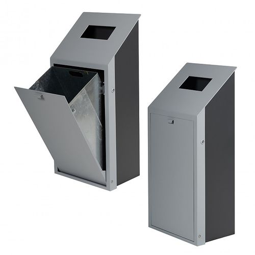 Portarifiuti pubblico - CUBE - Euroform K. Winkler GmbH - in acciaio galvanizzato / con coperchio basculante / da esterno