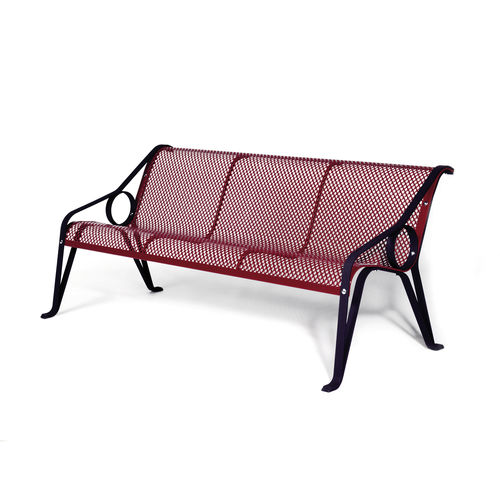 Panca per spazi pubblici contemporanea - GALA - Euroform K. Winkler GmbH - in acciaio galvanizzato / con schienale / senza braccioli