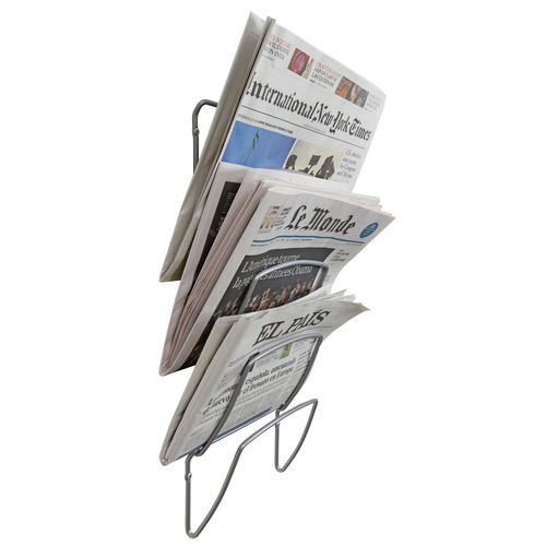 Porta opuscoli da parete - DDNEWS5 - ALBA - in metallo / per negozio