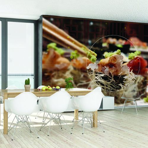 Carta da parati contemporanea - ALL YOU CAN EAT - Agena Srl - in tessuto non tessuto / a motivi / a effetto dimensionale