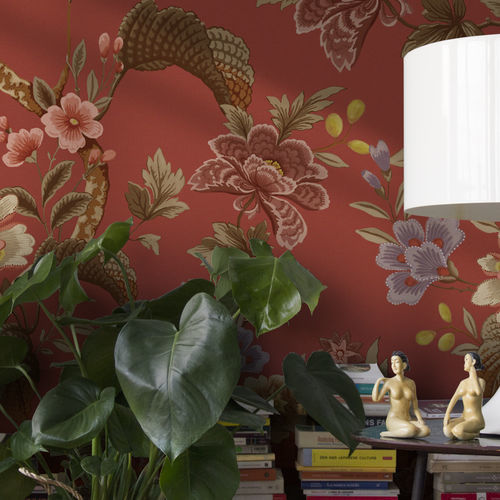 Carta da parati contemporanea - OPULENCE - Agena Srl - in tessuto non tessuto / con motivi floreali / multicolore