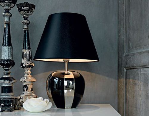 Lampada da tavolo - GALILEO - Le Porcellane - in cotone / in porcellana / in PVC