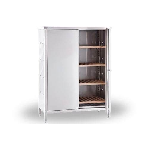 Mobile alto per cucina contemporaneo - RED 126 - INOKSAN - in acciaio inossidabile