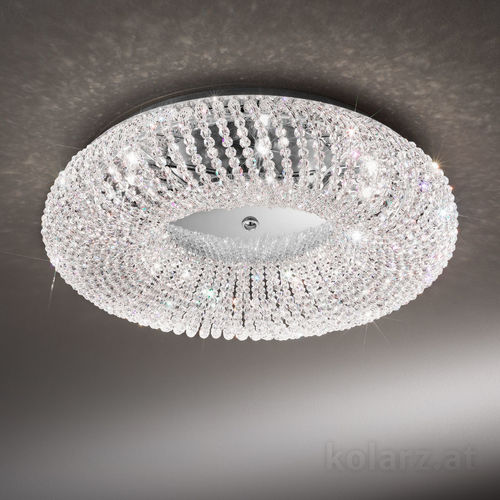 Plafoniera contemporanea - CARLA - Kolarz - rotonda / in cristallo / LED