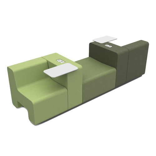 Poltrona visitatore contemporanea - LOUNGESCAPE - Ahrend - in tessuto / con schienale alto / di privacy