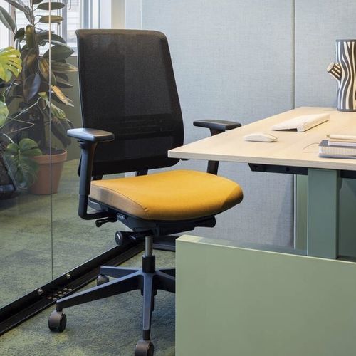 Sedia contemporanea - EASE - Ahrend - da interno / in tessuto / in alluminio