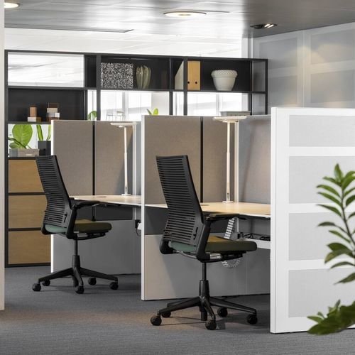 Scrivania per open space - TEAM_UP - Ahrend - da terra / da 2 persone / contemporanea