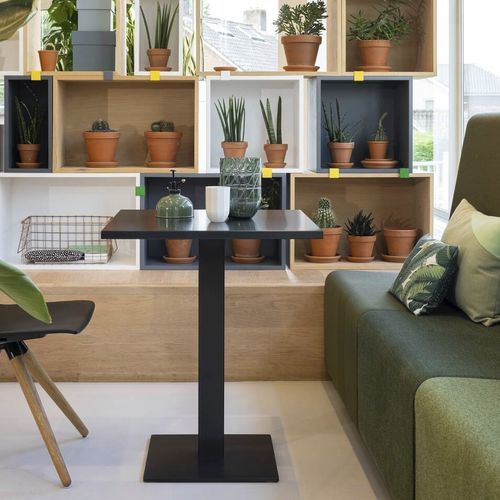 Tavolo contemporaneo - CROSS - Ahrend - in legno / con supporto in metallo / rettangolare