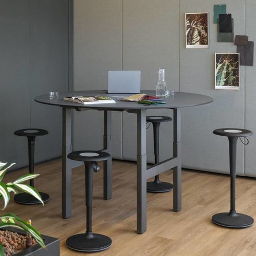 Sgabello da ufficio contemporaneo - SWAYE - Ahrend - in acciaio / in plastica / in fibra di vetro