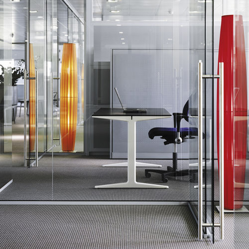 Scrivania contemporanea - MEHES - Ahrend - in alluminio / modulabile / ad altezza regolabile