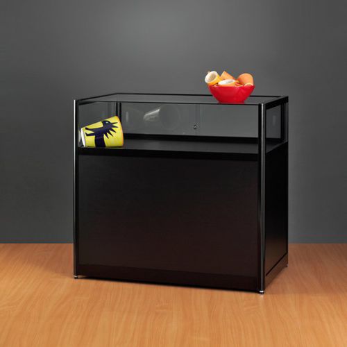 Vetrina contemporanea - 1000 WITH STORAGE - SDB Vitrinebouw BV - in vetro / in alluminio / illuminata