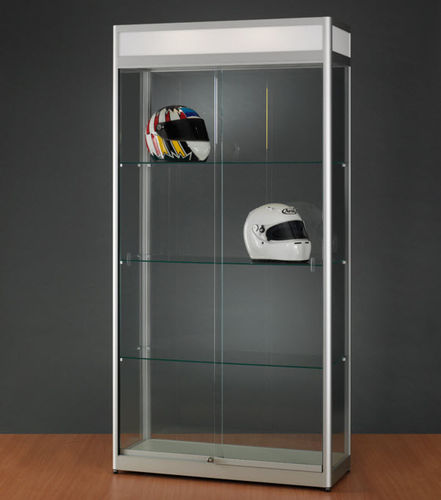 Vetrina contemporanea - 314 1000 WITH HEADER - SDB Vitrinebouw BV - in vetro / in legno / in alluminio anodizzato
