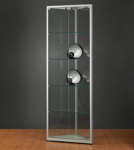 Vetrina contemporanea - CORNER WMS 500 - SDB Vitrinebouw BV - in vetro / in legno / in alluminio anodizzato