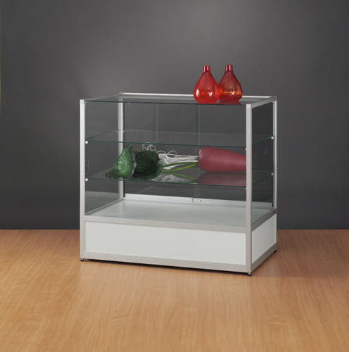Vetrina contemporanea - MTC951 1000 WITH PLINTH - SDB Vitrinebouw BV - in vetro / in legno / in alluminio anodizzato