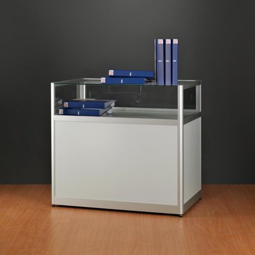 Vetrina contemporanea - DUSTPROOF 1000 WITH PLINTH - SDB Vitrinebouw BV - con piedi / in vetro / in legno