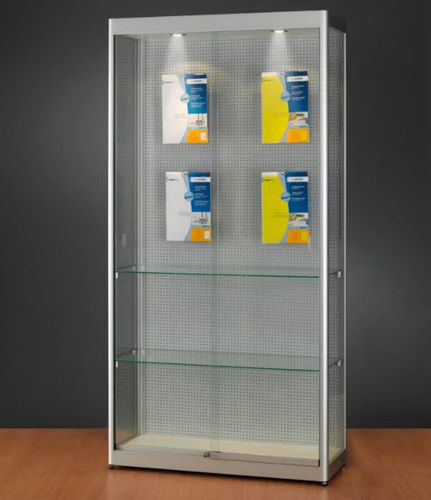 Vetrina contemporanea - 315 1000 WITH PERFORATED BACK - SDB Vitrinebouw BV - in vetro / in legno / in alluminio anodizzato