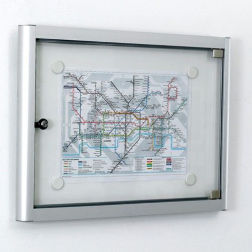 Cartello pubblicitario da parete - 332 2xA4 DIN A3 - SDB Vitrinebouw BV - da interno / magnetico / in vetro