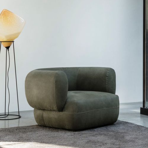 Poltrona contemporanea - ARP - Linteloo - in pelle / in tessuto / verde