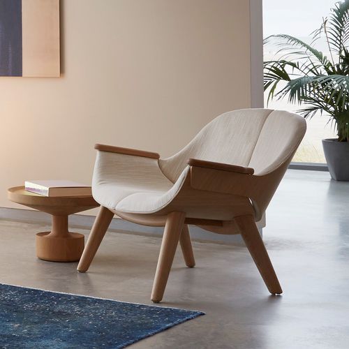 Poltrona contemporanea - FLORIAN - Linteloo - in pelle / in tessuto / in rovere