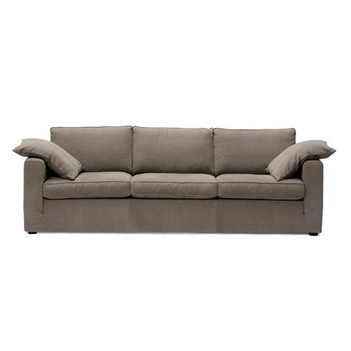 Divano contemporaneo - EASY LIVING - Linteloo - in tessuto / in pelle / marrone