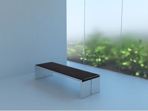 Panca da giardino contemporanea - BQ 01 - spectrumdesign - in alluminio / per museo