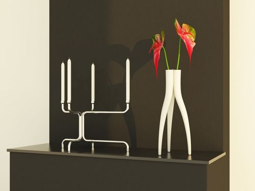 Vaso design originale - PARADE  VAAS - spectrumdesign - in ceramica / bianco