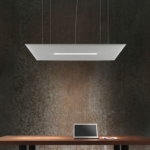 Pannello fonoassorbente per soffitto - OVERSIXE LUX  - Caimi Brevetti SpA - sospeso / in fibra di poliestere / colorato